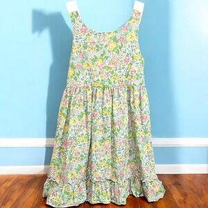 Bella Bliss Girls‎ Floral Cotton  Sundress Size 8 Knee Length Dressy Boutique